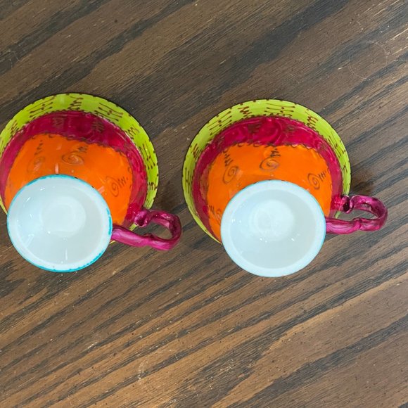 Maisons du Monde Ceramic  2-Piece Tea/Coffee/Espresso Cup Set NWOT - Picture 7 of 13